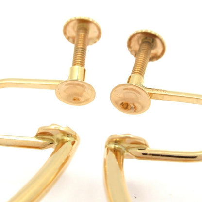 Cartier Earring Juste Un Clou 18K Pink Gold X Diamonds 28P Diamond Clasp