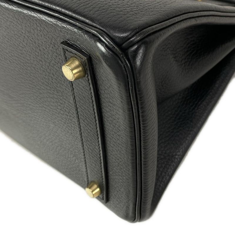 Hermes Haut À Courroies HAC 32 Black Gold Hardware