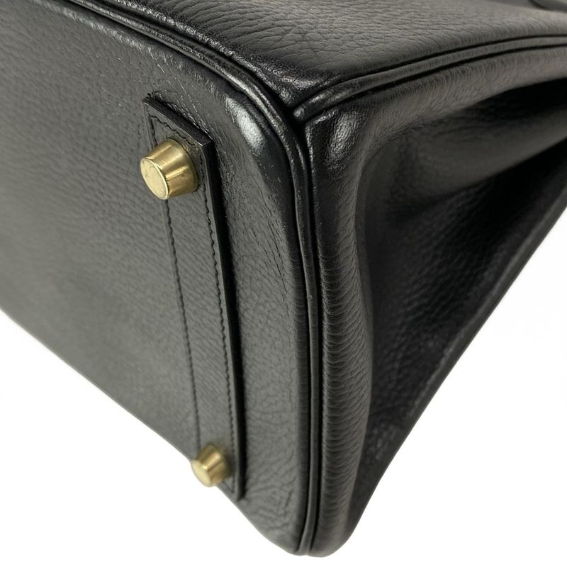 Hermes Haut À Courroies HAC 32 Black Gold Hardware