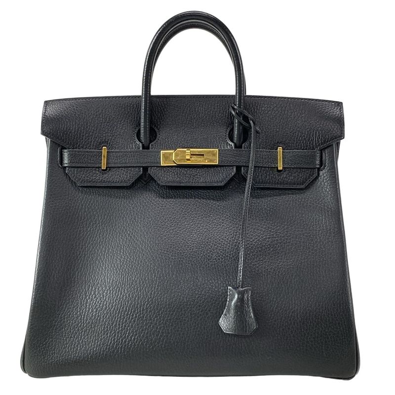 Hermes Haut À Courroies HAC 32 Black Gold Hardware