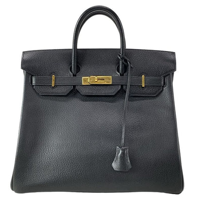Hermes Haut À Courroies HAC 32 Black Gold Hardware