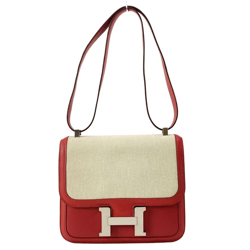 Hermes Constance 3 24 Rouge Piman And Ivory Silver Hardware