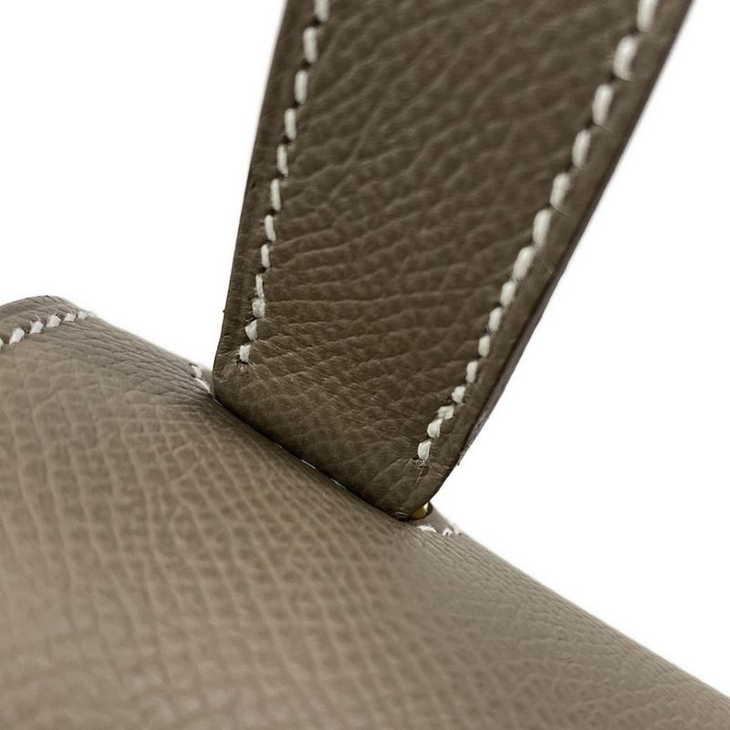 Hermes Shoulder Bag Della Cavalleria Etoupe Gold Hardware