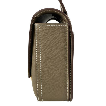 Hermes Shoulder Bag Della Cavalleria Etoupe Gold Hardware