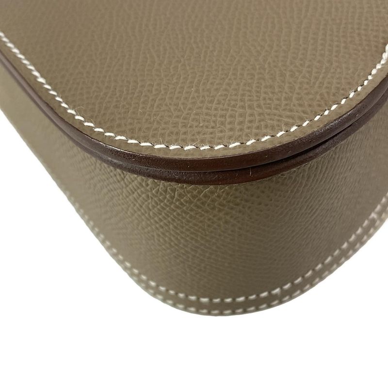 Hermes Shoulder Bag Della Cavalleria Etoupe Gold Hardware