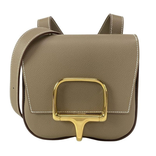Hermes Shoulder Bag Della Cavalleria Etoupe Gold Hardware