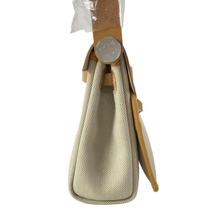 Hermes Shoulder Bag Herbag Her Bag Zip 20 Beige And Natural Sable Silver