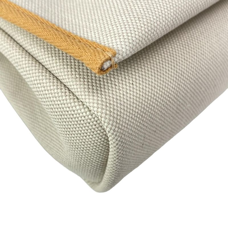 Hermes Shoulder Bag Herbag Her Bag Zip 20 Beige And Natural Sable Silver