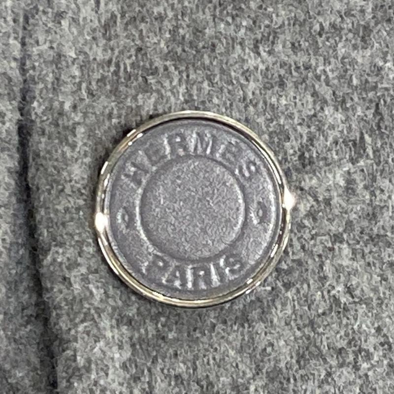 Hermes Vest Size 34 S Women - 4h0101da Grey Long Length Cashmere