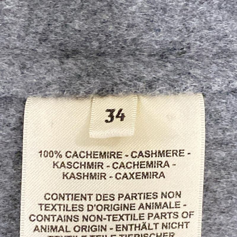 Hermes Vest Size 34 S Women - 4h0101da Grey Long Length Cashmere
