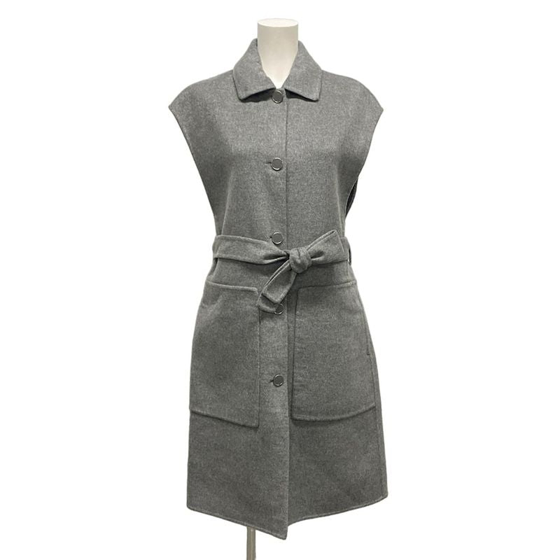 Hermes Vest Size 34 S Women - 4h0101da Grey Long Length Cashmere