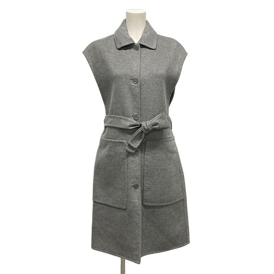 Hermes Vest Size 34 S Women - 4h0101da Grey Long Length Cashmere