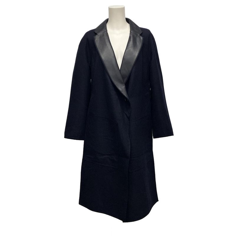 Hermes Coat Size 34 S Women - 4e0189dl Dark Navy And Black Soft Tilt Lambleather