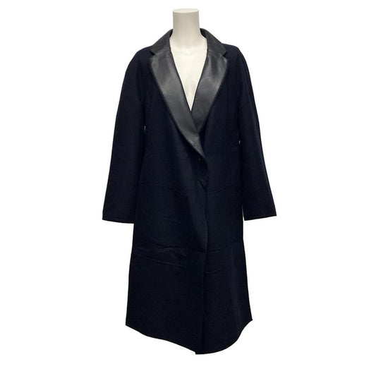Hermes Coat Size 34 S Women - 4e0189dl Dark Navy And Black Soft Tilt Lambleather