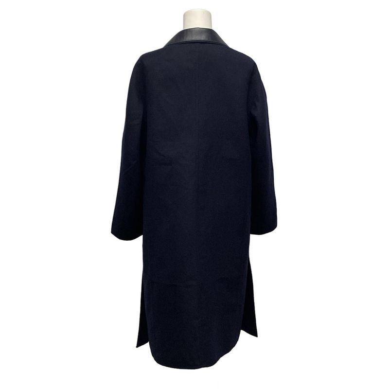 Hermes Coat Size 34 S Women - 4e0189dl Dark Navy And Black Soft Tilt Lambleather
