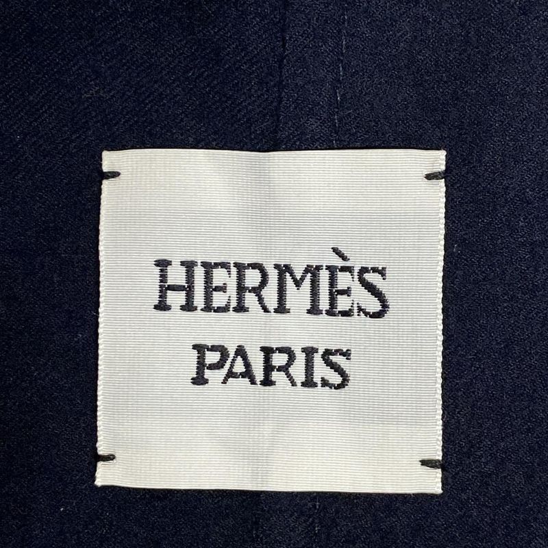Hermes Coat Size 34 S Women - 4e0189dl Dark Navy And Black Soft Tilt Lambleather