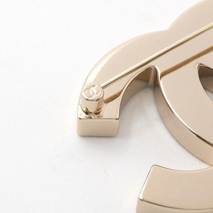 Chanel Brooch Corsage Gold Black Pink Here Mark Bicolor