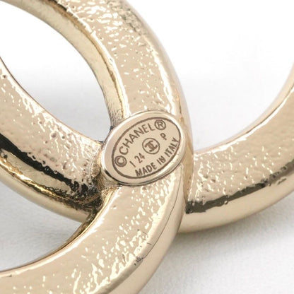 Chanel Brooch Corsage Black White Gold Coco Mark Logo Bicolor