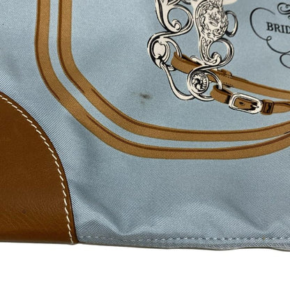 Hermes Shoulder Bag Silky City MM Light Blue X Light Brown X Multi Brides De