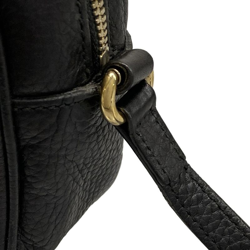 Gucci Shoulder Bag Soho 308364 Black Leather