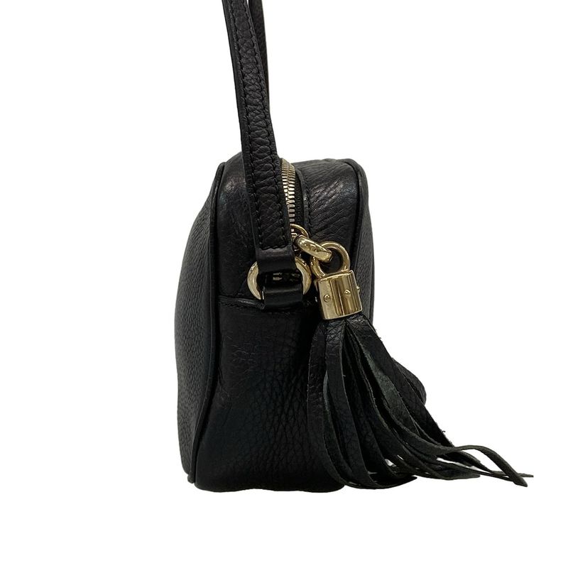 Gucci Shoulder Bag Soho 308364 Black Leather