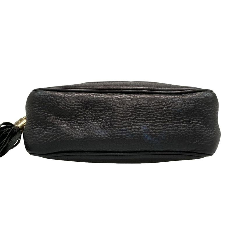 Gucci Shoulder Bag Soho 308364 Black Leather