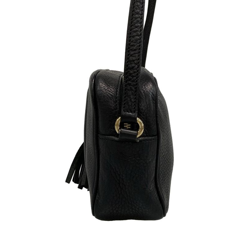 Gucci Shoulder Bag Soho 308364 Black Leather