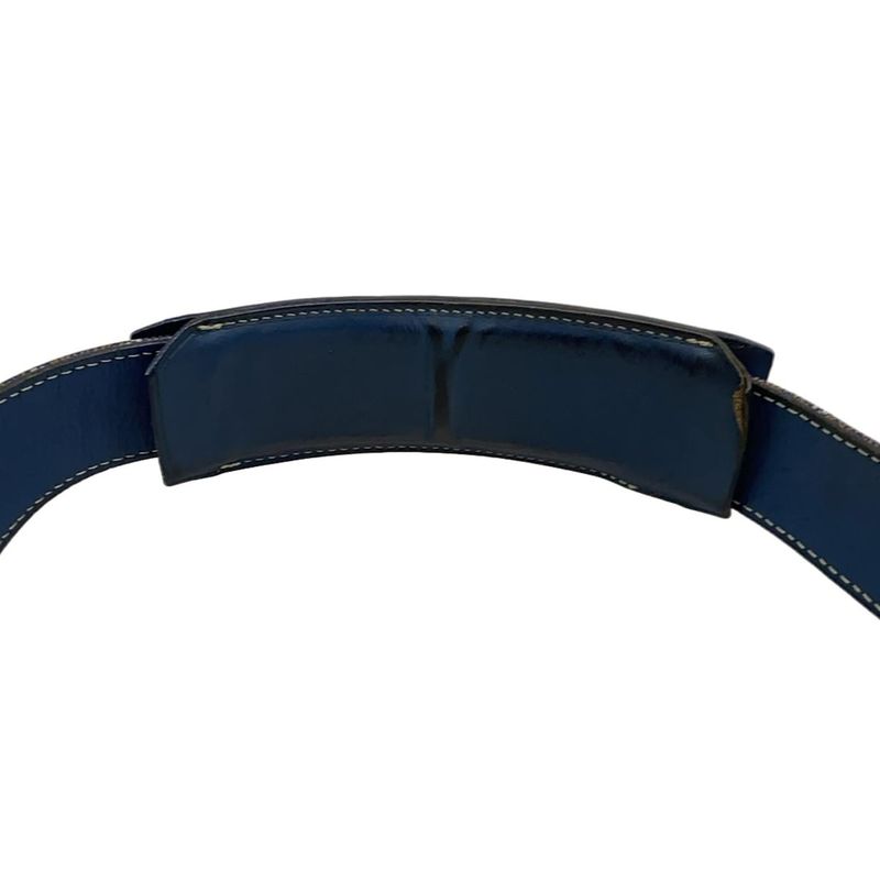 Goyard Shoulder Bag Grand Bleu MM Blue Diagonal Leather