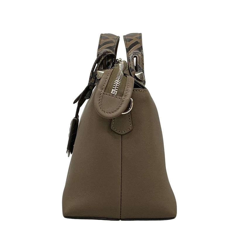 Fendi Handbag By The Way 8bl146 Brown And Black Leather