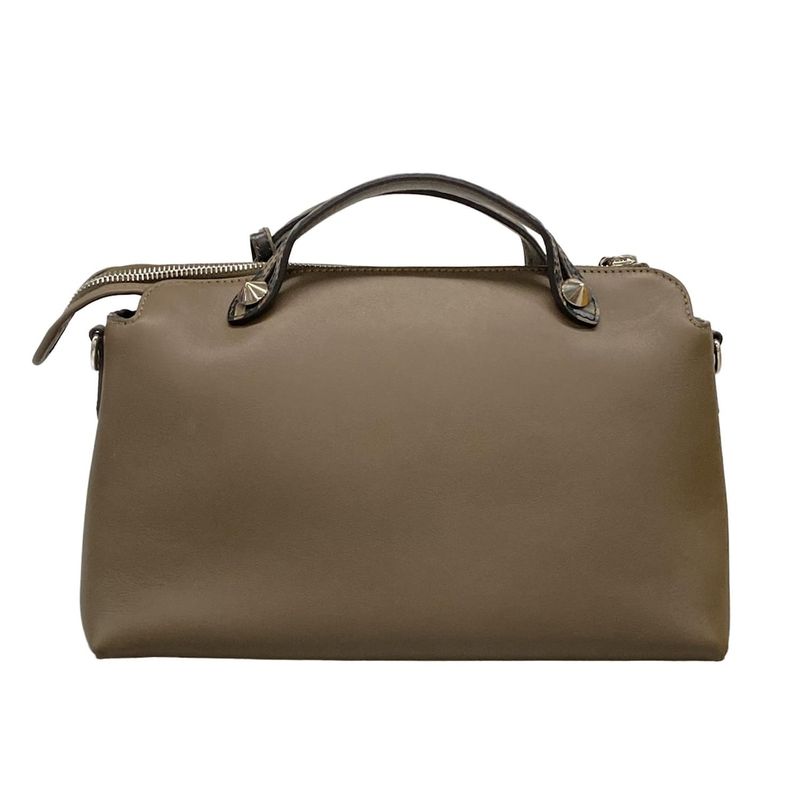 Fendi Handbag By The Way 8bl146 Brown And Black Leather