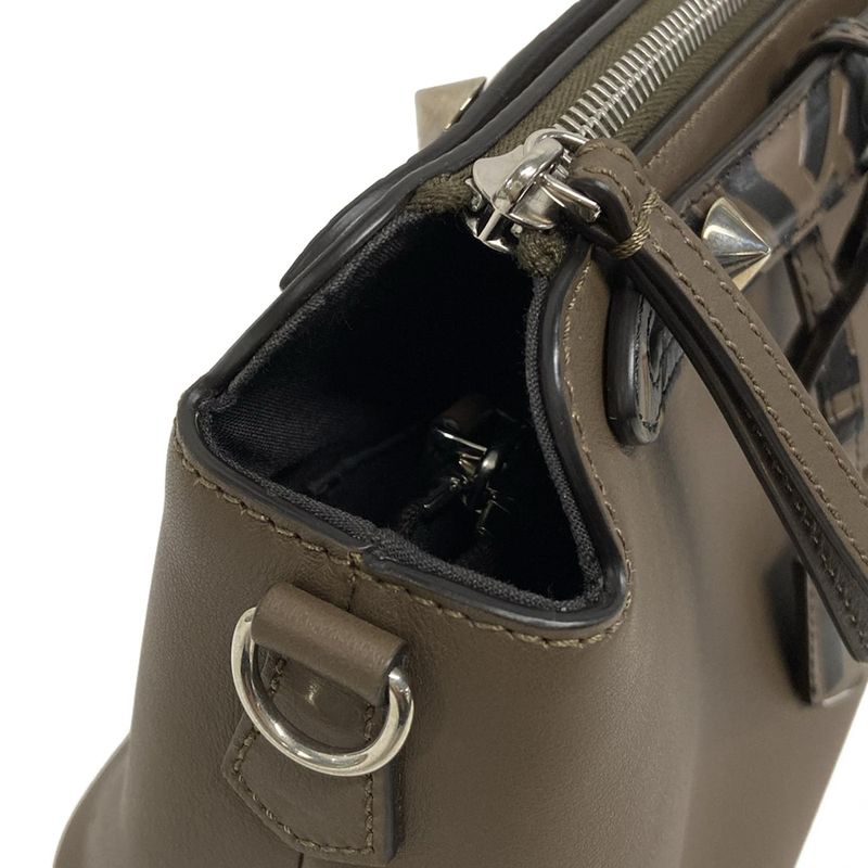 Fendi Handbag By The Way 8bl146 Brown And Black Leather