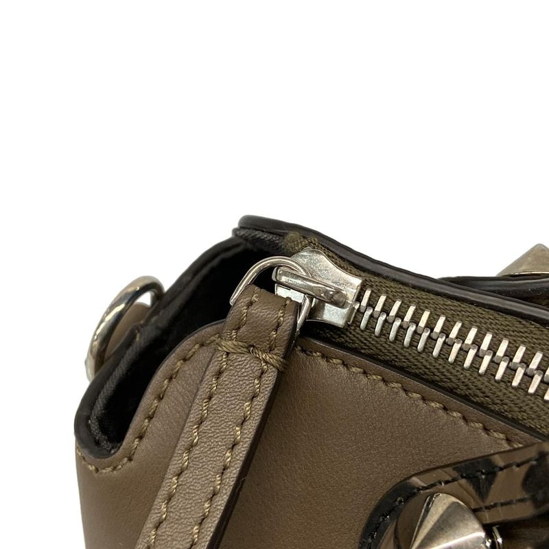 Fendi Handbag By The Way 8bl146 Brown And Black Leather