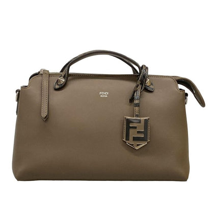 Fendi Handbag By The Way 8bl146 Brown And Black Leather