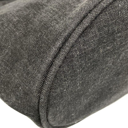 Prada Tote Bag  1bg244 Dark Gray And Black Cotton Leather