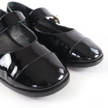 Excellent Condition Chanel G45280 Mary Jane Coco Mark Turnlock Patent