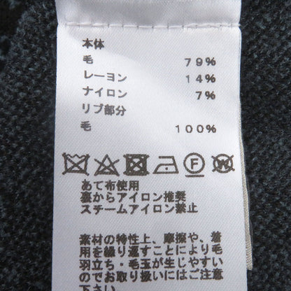 Excellent Condition Hermes 22aw Wool All Over Pattern Long Sleeve Turtleneck