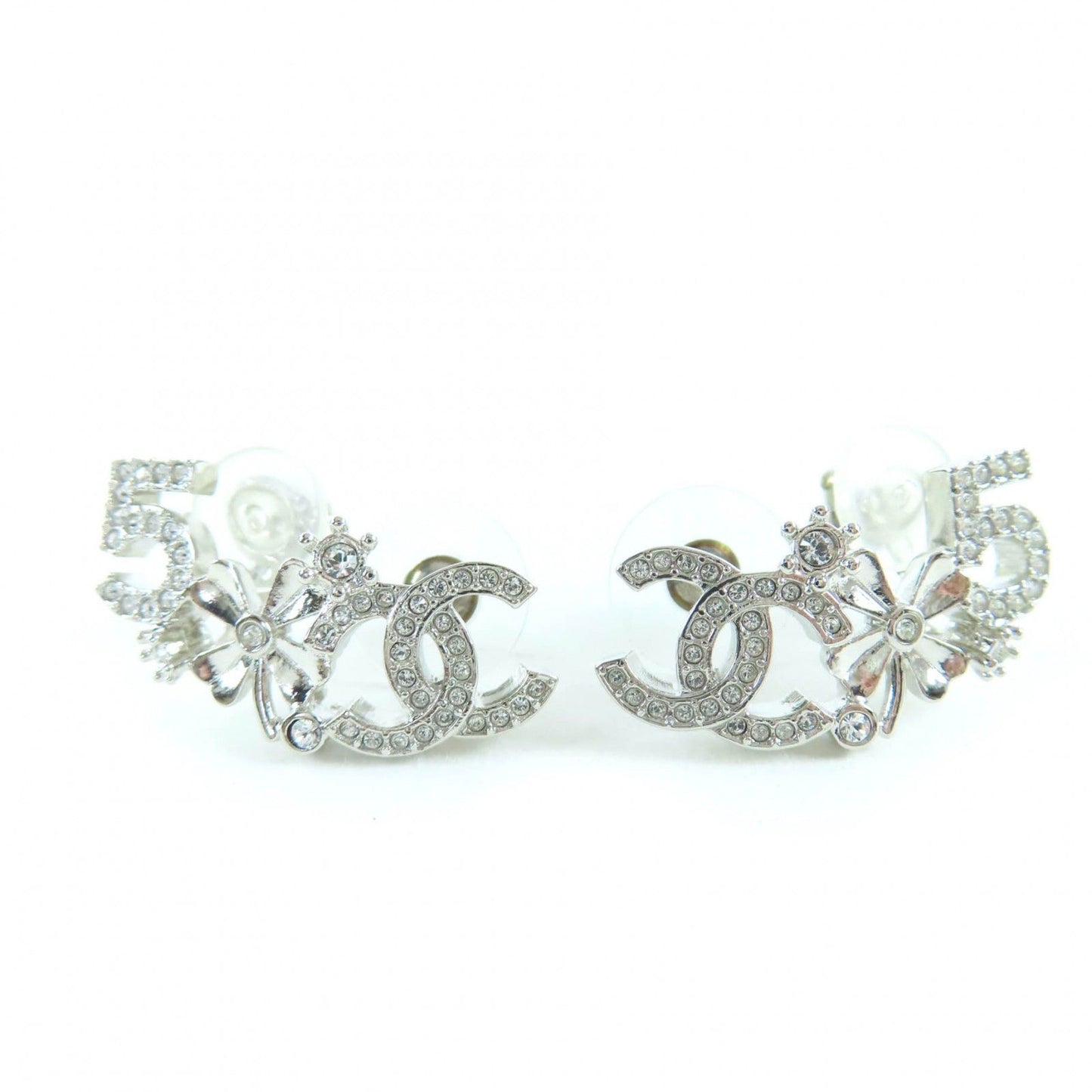 Excellent Condition Chanel B23p Coco Mark Clover No.5 Rhinestone