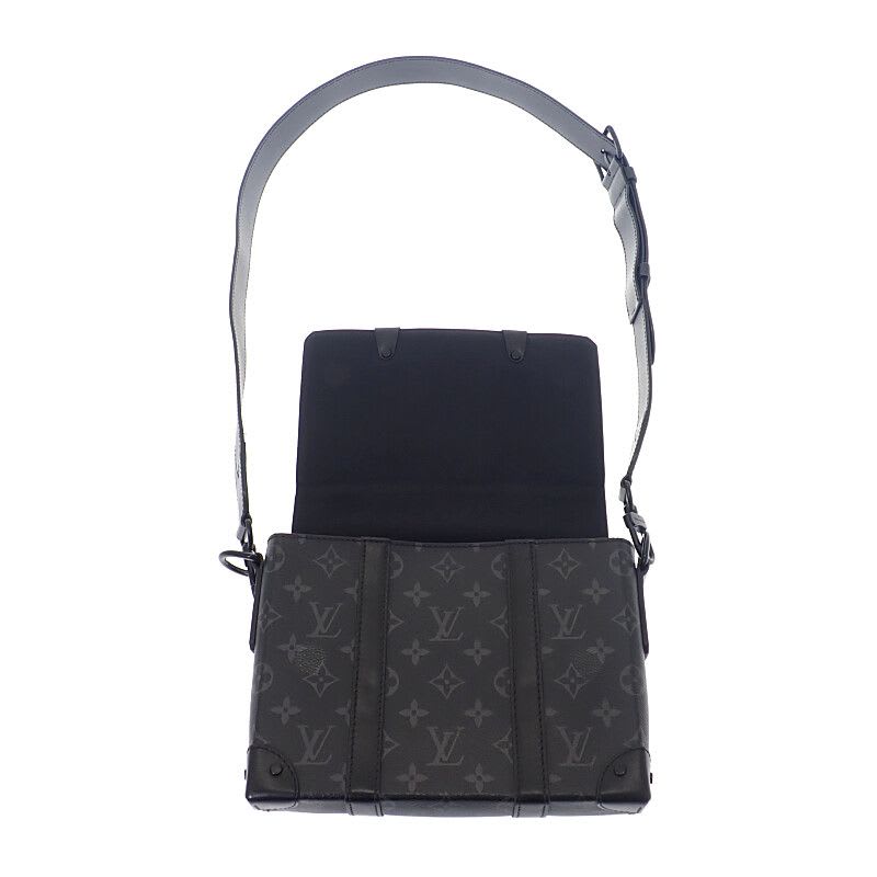 Louis Vuitton Trunk Messenger PM Shoulder Bag Monogram Canvas Black