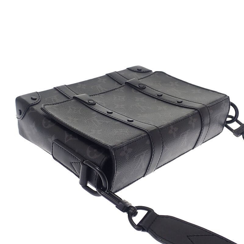 Louis Vuitton Trunk Messenger PM Shoulder Bag Monogram Canvas Black
