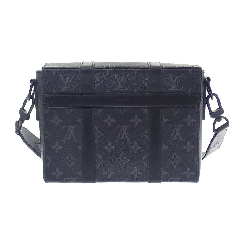 Louis Vuitton Trunk Messenger PM Shoulder Bag Monogram Canvas Black
