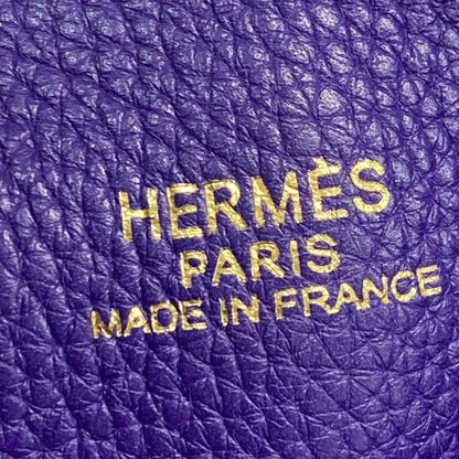 Hermes Tote Bag Double Sens 36 Blue Dmalt And Iris Reversible