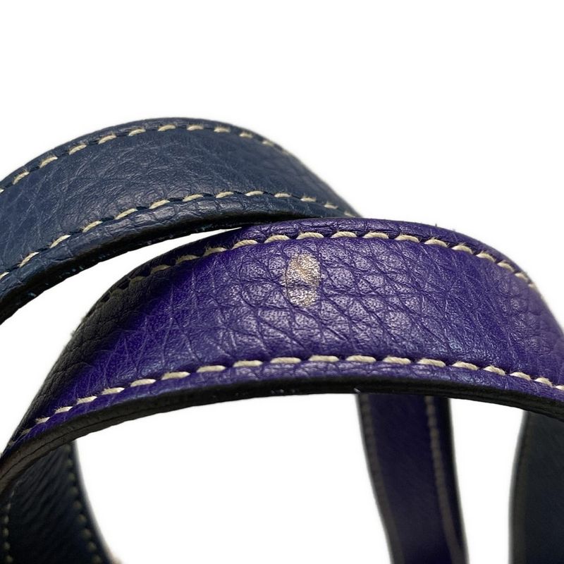 Hermes Tote Bag Double Sens 36 Blue Dmalt And Iris Reversible