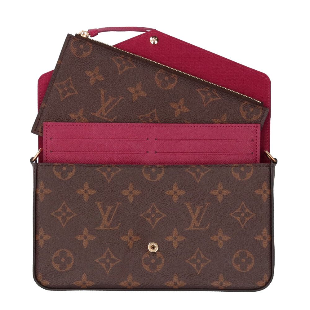 Louis Vuitton Pochette Félicie Monogram Shoulder Bag Monogram Canvas M61276