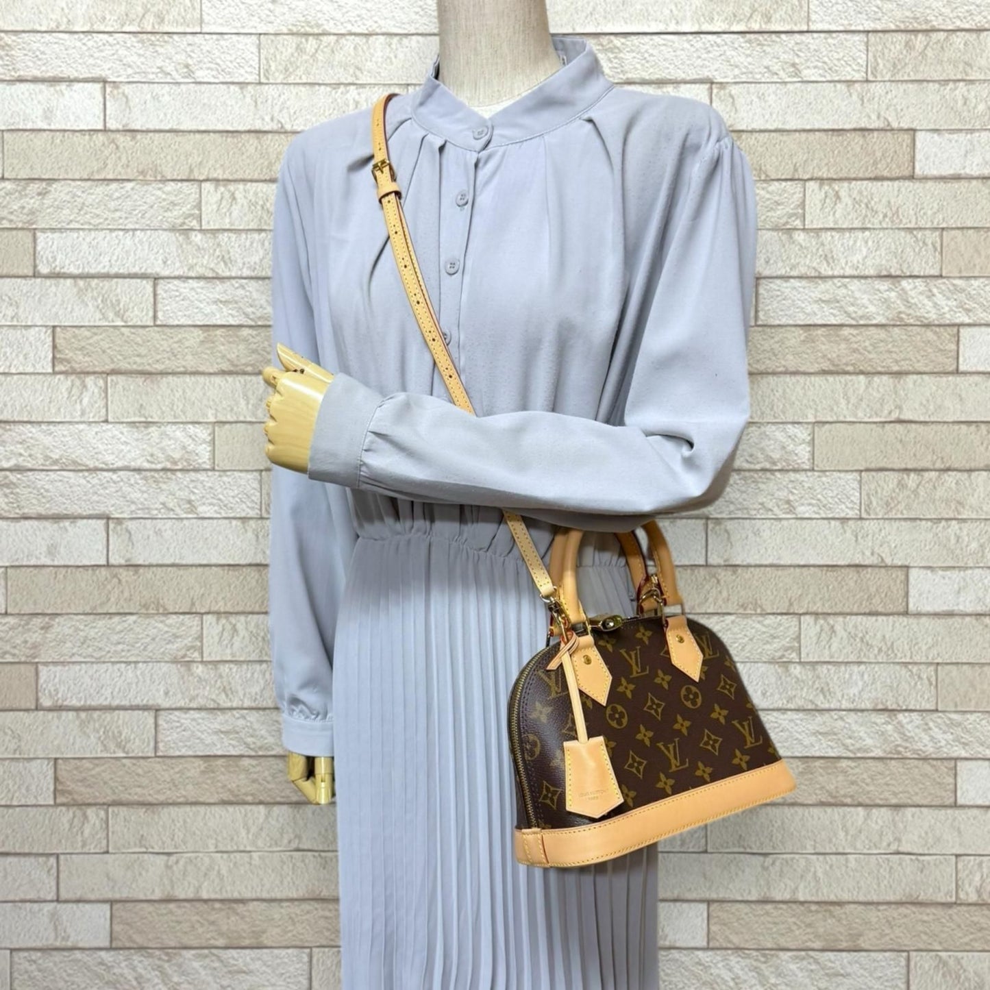 Louis Vuitton Alma BB Monogram Shoulder Bag Monogram Canvas M46990 Brown