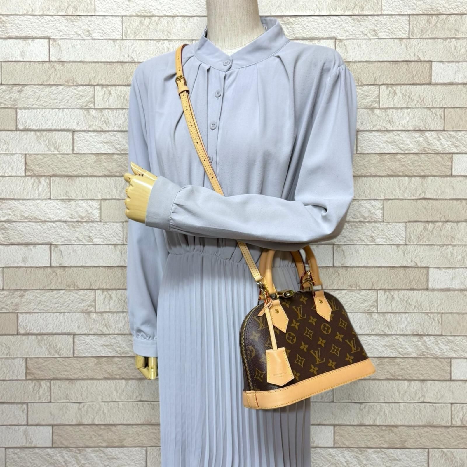 Louis Vuitton Alma BB Monogram Shoulder Bag Monogram Canvas M46990 Brown