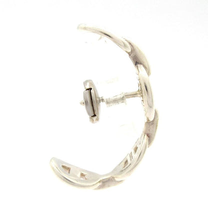 Hermes Earrings Chaine D'ancre Silver One Side Only