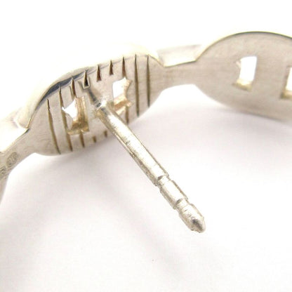 Hermes Earrings Chaine D'ancre Silver One Side Only