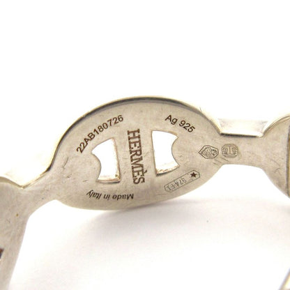 Hermes Earrings Chaine D'ancre Silver One Side Only