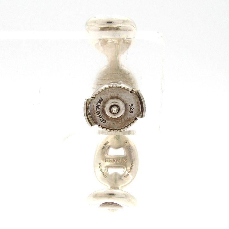 Hermes Earrings Chaine D'ancre Silver One Side Only