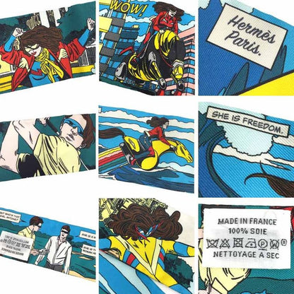 Item Hermes Twilly Wow 063463s 2021 Spring/summer American Comic Style Tie